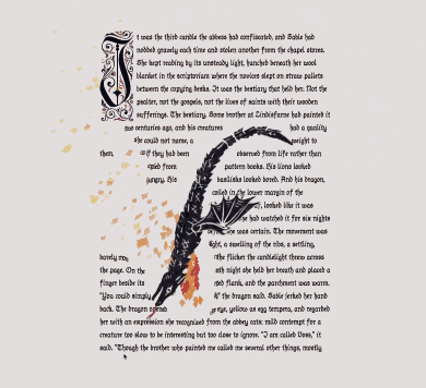 pretext dragon demo — text pushed by dragon in real time